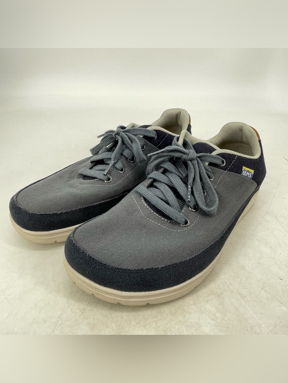Lems Chillum Shoes Mens Size 11 Grey Lace Up Low Top Casual Sneakers